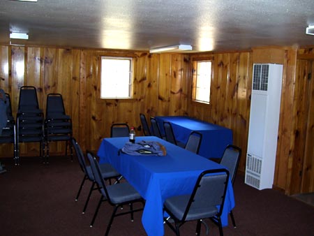 Inside a breakout cabin