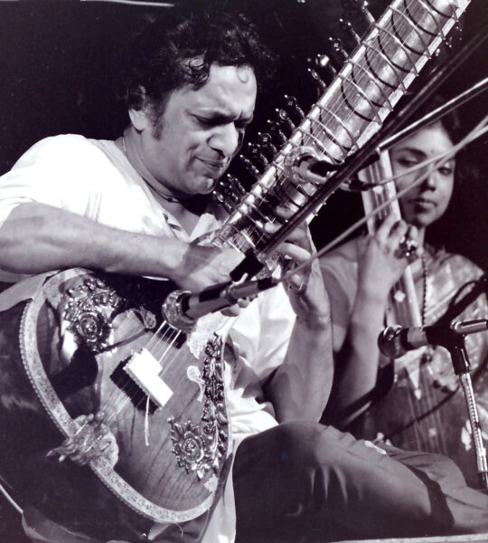 Ravi Shankar playing the sitar