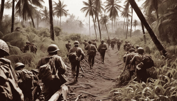 Soldiers at Guadalcanal